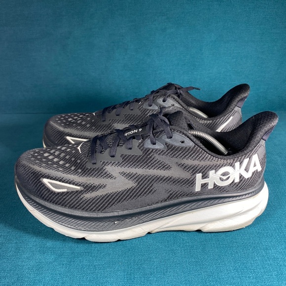 Hoka Other - Size 12.5 Wide - Men’s Hoka One Clifton 9 black shoes